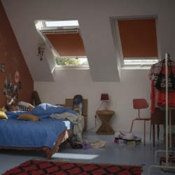 DSL KWL Cortina de escurecimento solar com calhas brancas