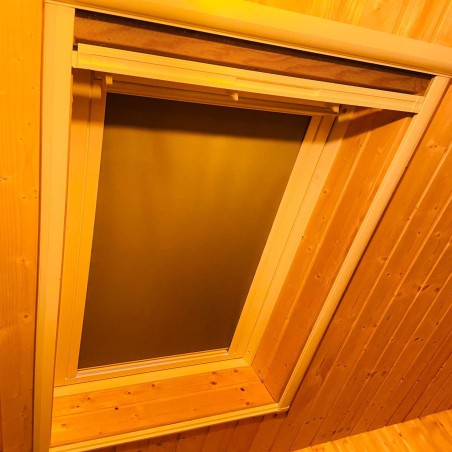 DKL SWL Cortina de escurecimento manual com calhas brancas