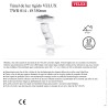 TCR 0K14 - Túnel de luz rigido VELUX para cobertura plana - Ø 350mm