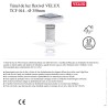 TCF 0K14 - Túnel de luz flexível VELUX para cobertura plana - Ø 350mm