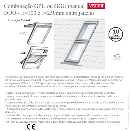 GPU/GGU DUO E/J Janelas sobrepostas