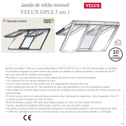 GPLS 3 em 1 janela projectante manual