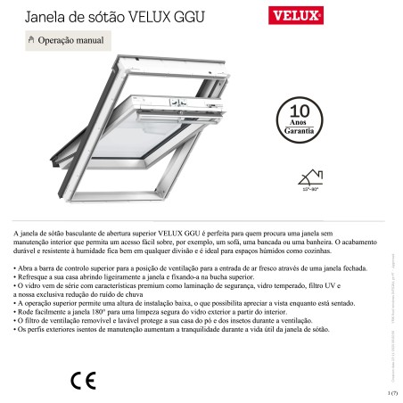 GGU Janela basculante manual