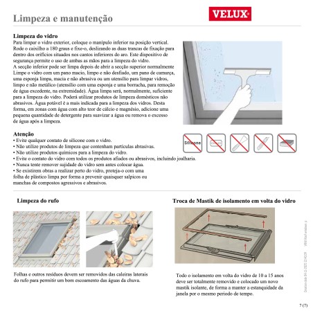 GXU Janela de saída para o exterior para uso profissional em poliuretano
