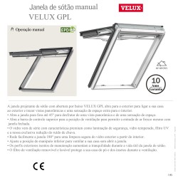 GPL Manual Janela Projetante pintada a branco