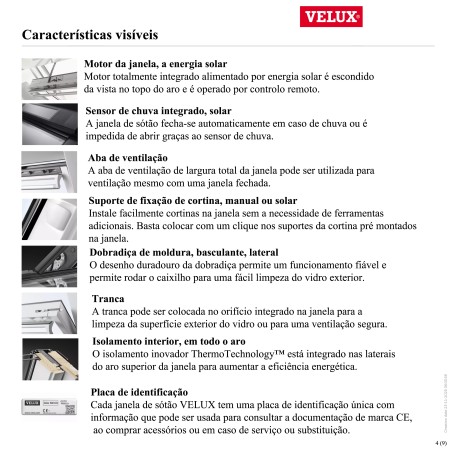 GGL 30 Janela basculante a energia solar