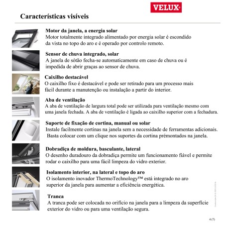 GGLS 3 em 1 30 Janela basculante 3 em 1 Solar