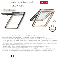 GPL Pinho Manual Janela Projetante em madeira de pinho natural