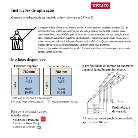 GEL VEA Janela de Terraço