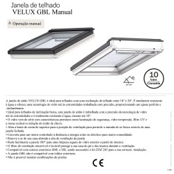 GBL Janela basculante manual de baixa inclinação