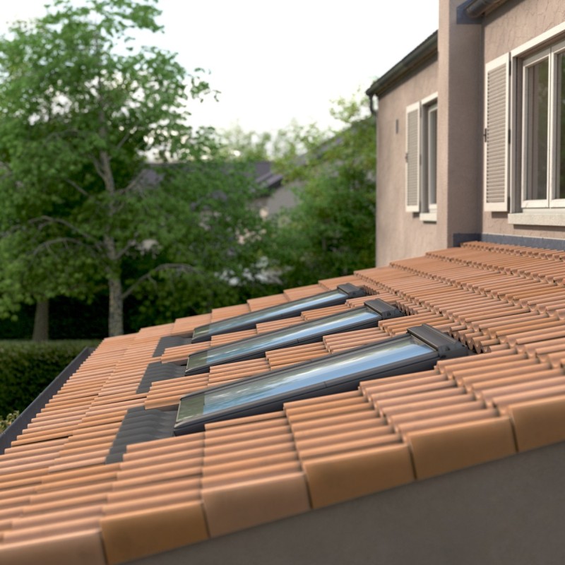 GBL Janela basculante manual de baixa inclinação