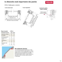 GXLA Janela de saída para o exterior abertura direita