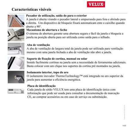 GXLA Janela de saída para o exterior para uso profissional de abertura direita