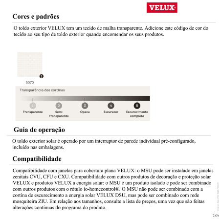 MSU Toldo exterior a energia solar