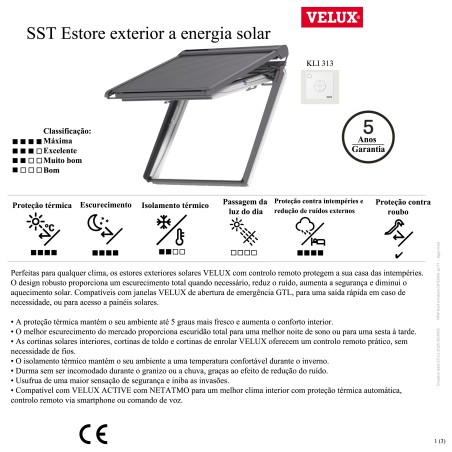 SST estore exterior a energia solar