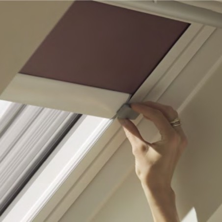 DML KWL Cortina de escurecimento eléctrica com calhas brancas