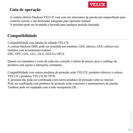 DML K Cortina de escurecimento eléctrica com calhas cinza