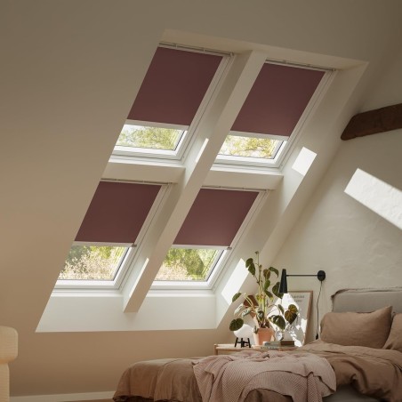 DSL KWL Cortina de escurecimento solar com calhas brancas