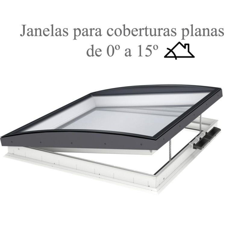Janelas para cobertura plana 0º a 15º