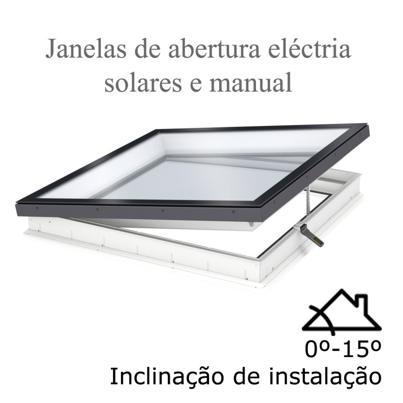 Janelas de abertura elécrtrica solar e manual